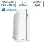 Computador Pc Branco Intel Core I5 8gb Ssd 240gb Windows 10
