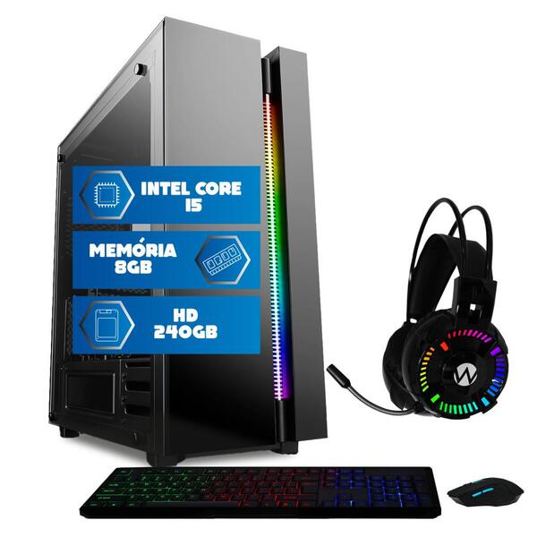 Computador Pc Intel Core I5 8gb Ssd 240gb Quantum Premium