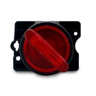 Comutador Iluminado 3 Posições Fixas Nf+nf Vermelho 24vcc/vca