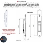 Concha Cega 158mm Aluminio 7311 / 7511 Slide Touch Udinese Ja
