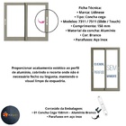 Concha Cega 158mm Aluminio 7311 / 7511 Slide Touch Udinese Ja