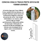 Concha Cega S/trava Preto 2010 Slide 158mm Janela Porta Alumi