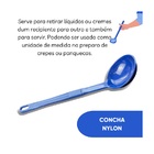 Concha De Feijão Nylon Talher Cozinha Utensílio Azul 28cm