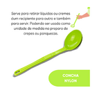Concha De Feijão Nylon Talher Cozinha Utensílio Verde 28cm
