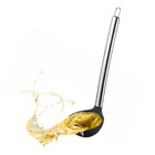 Concha De Silicone Com Cabo Inox Preta Up Home - Ud066