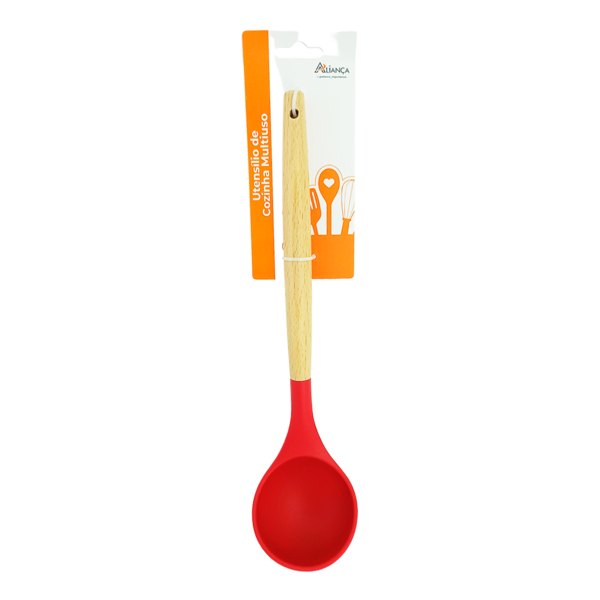 Concha De Silicone Cozinha Cores Sortidas 31cm Vermelho
