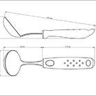 Concha Para Molho Utilita Preto Lamina De Aco Inox E Cabo De