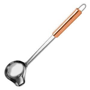 Concha Para Servir Molhos Em Inox Com Cabo Rose Gold 30cm Wp Connect 