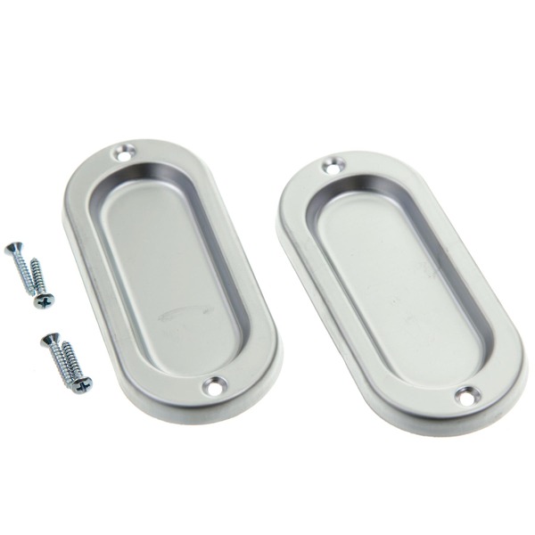 Concha Sobrepor Para Janela Latão Cromado Acetinado 95x41x6mm União Mundial