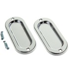 Concha Sobrepor Para Janela Latão Cromado 95x41x6mm União Mundial