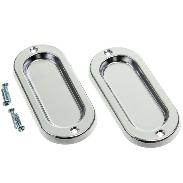 Concha Sobrepor Para Janela Latão Cromado 95x41x6mm União Mundial