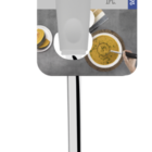 Concha Utilita Branco Lamina De Aco Inox E Cabo De Polipropil