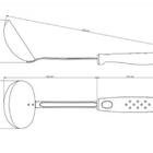 Concha Utilita Vermelho Lamina De Aco Inox E Cabo De Poliprop