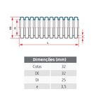 Conduíte Corrugado Pvc Amarelo Rolo 32mm Rolo 25m Tigre