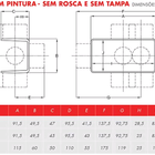 Condulete Alumínio C 1/2 Sem Tampa Sem Rosca Com Pintura - We