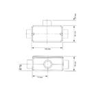 Condulete Fixo 1.1/2" Tipo "t" - Com Tampa / Sem Rosca / Sem