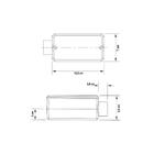 Condulete Fixo 1.1/4" Tipo "e" - Com Tampa / Sem Rosca / Sem
