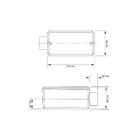 Condulete Fixo 1.1/4" Tipo "e" - Com Tampa / Sem Rosca / Sem