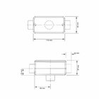Condulete Fixo 1 Polegada Tipo "x" - Tampa / Rosca Bsp / Pint