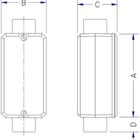 Condulete Fixo 1" Tipo "c" - Sem Tampa / Sem Rosca / Sem Pint