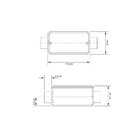 Condulete Fixo 1' Tipo C Tramontina Rosca Npt Tampa Pintura E