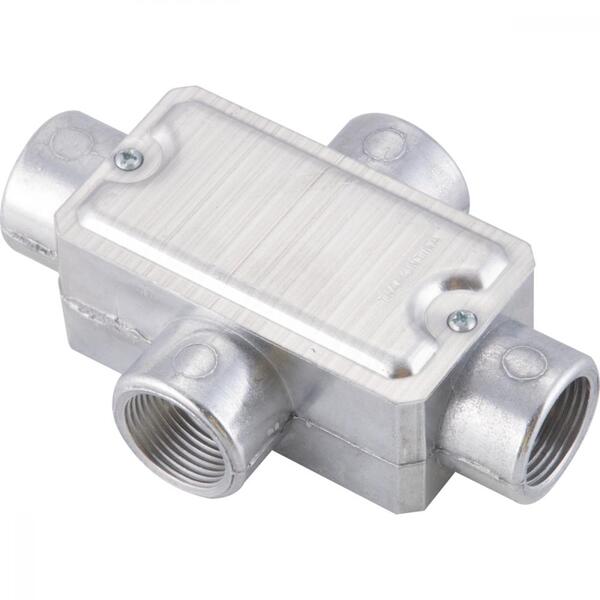 Condulete Fixo 1" Tipo "x" - Com Tampa / Rosca Bsp / Sem Pint