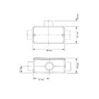 Condulete Fixo 2.1/2" Tipo "t" - Com Tampa / Rosca Bsp / Sem