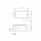 Condulete Fixo 2" Tipo "ll" - Com Tampa / Sem Rosca / Sem Pin