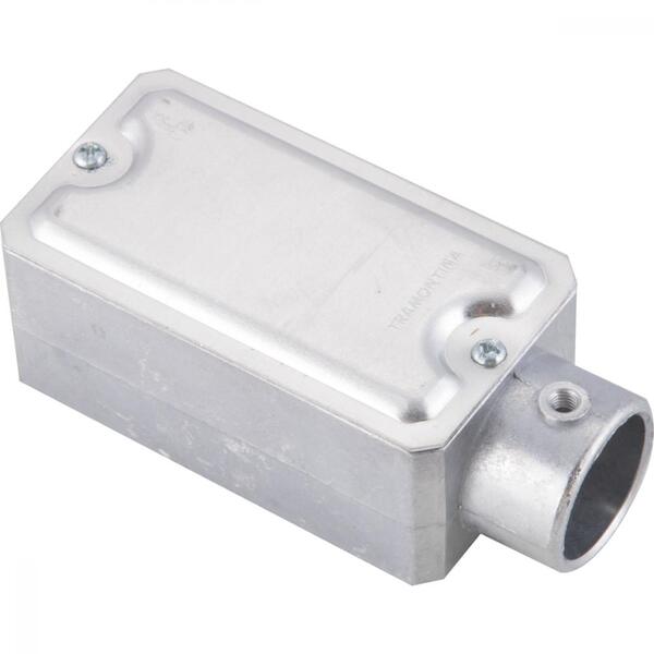 Condulete Fixo 3/4" Tipo "e" - Com Tampa / Sem Rosca / Sem Pi