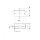Condulete Fixo 3/4' Tipo 'x' - Tampa / Rosca Bsp / Sem Pintura