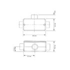 Condulete Fixo 4" Tipo "t" - Com Tampa / Sem Rosca / Sem Pint