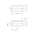 Condulete Fixo  Tipo 'x' Tramontina