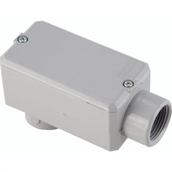 Condulete Fixo Tipo 'lb' Tramontina Cinza Sem Rosca 1.1/4' Tr