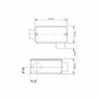 Condulete Fixo Tipo "ll" Tramontina 3/4" Tampa / Sem Rosca /