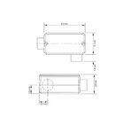 Condulete Fixo Tipo "ll" Tramontina 3/4" Tampa / Sem Rosca /