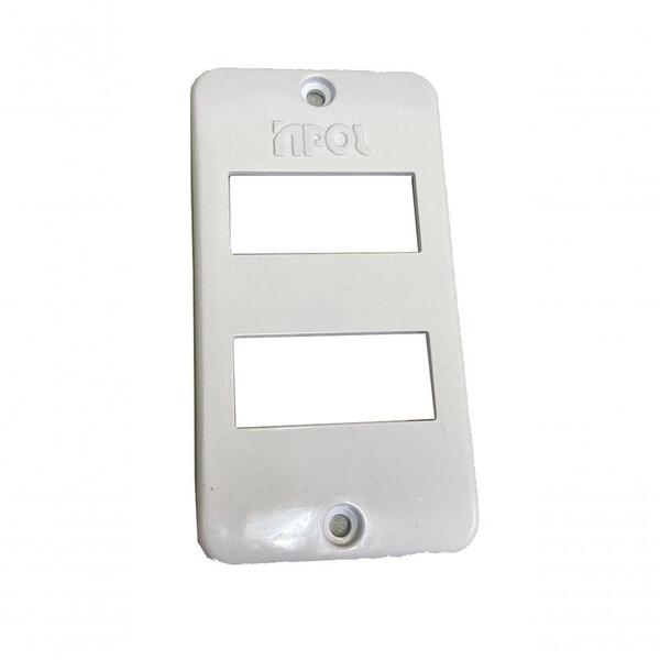 Condulete Placa Para 2 Tecla Separadas 3/4 Branco Inpol