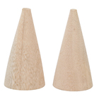 Cone de Madeira Pinus Natural 10x8x8cm Settis