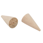 Cone de Madeira Pinus Natural 10x8x8cm Settis