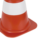 Cone de Sinalização 50x27cm Plástico Laranja e Branco Pic Plásticos 1 Unidade
