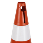 Cone de Sinalização 50x27cm Plástico Laranja e Branco Pic Plásticos 1 Unidade