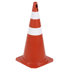 Cone de Sinalização 75x36cm Plástico Laranja e Branco Pic Plásticos 1 Unidade