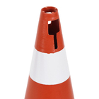 Cone de Sinalização 75x36cm Plástico Laranja e Branco Pic Plásticos 1 Unidade
