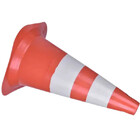 Cone Flexível Laranja 75cm Refletivo Sinalização Plastcor