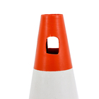 Cone para Sinalização Plástico 50cm Laranja e Branco