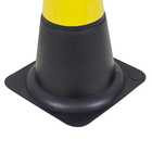 Cone Rígido 70cm Preto e Amarelo