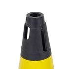 Cone Rígido 70cm Preto e Amarelo