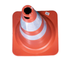 Cone Rígido Refletivo Laranja 75cm - Plastcor