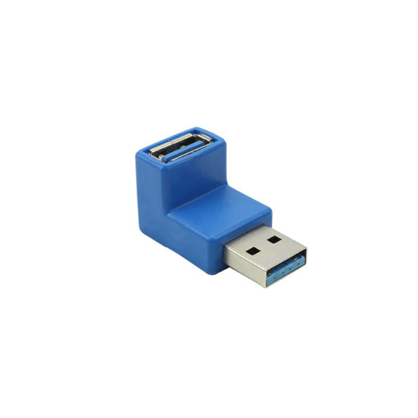 Conector Adaptador Usb 3.1 Fêmea   Macho Ângulo 90 Graus Para
