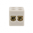 Conector Bipolar em Cerâmica 2 Bornes 6mm Incer Morumbi