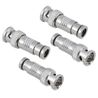 Conector BNC RG59 M Compressão Fixo 4 Unidades
